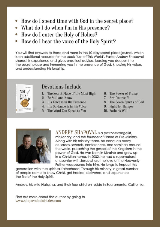 Journal of the Secret Place